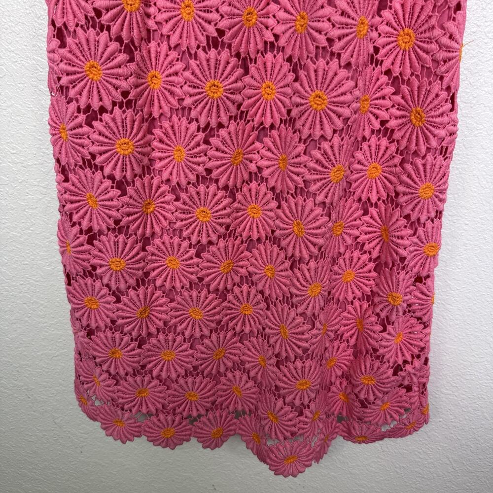 J.Marie Lele Dress Women XS Maxi Pink Daisy Floral Boho Sundress Tie Strap NEW - Picture 6 of 11